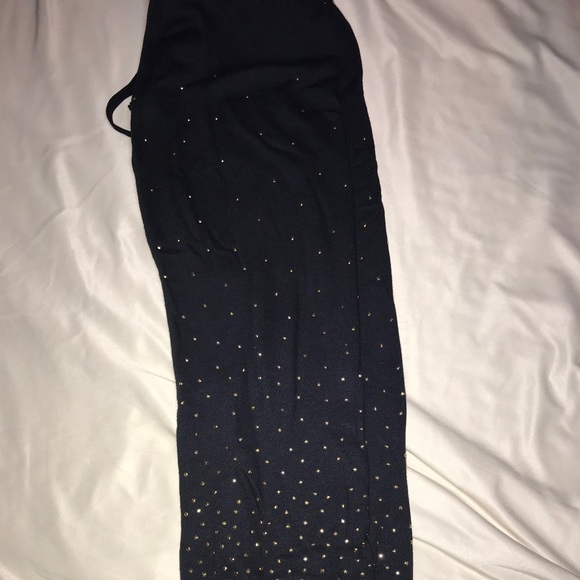 2 pairs of black justice sweatpants gold sparkles - Picture 3 of 6